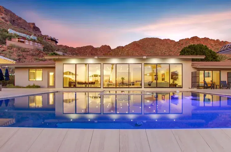The Glass House Camelback | A Private Desert Modern Featured by NYT & Condé Nast image 1